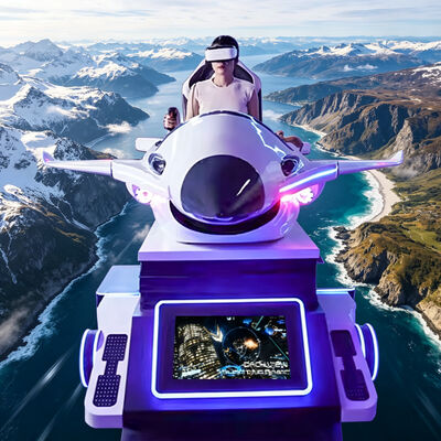 Νέο σχεδιασμό VR αεροπλάνο προσομοιωτή Immersive ιπτάμενο παιχνίδι Εικονικό προσομοιωτή πτήσης 9D VR μηχανή παιχνιδιού για εσωτερική διασκέδαση