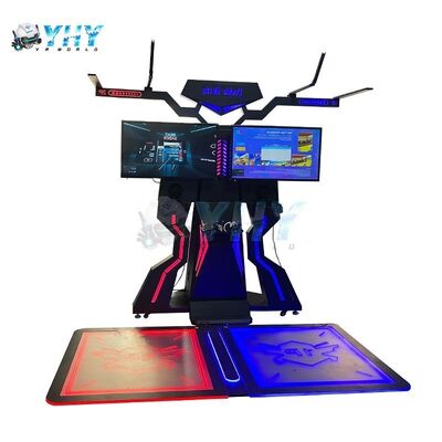 2 Παίκτες FPS VR Kat Walker Arcade Treadmill Machine 9D VR Simulator Πλατφόρμα Περπατήματος