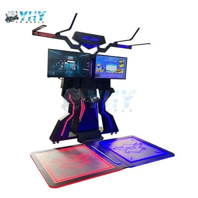 Πλατφόρμα μάχης VR 360 εικονικής πραγματικότητας για δύο παίκτες με κατασκευή από μέταλλο και υαλοπλαστική για χρήση σε εσωτερικό εμπορικό κέντρο