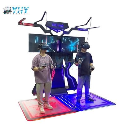 Χρυσό Χέρι 9D VR Διαδραστικός προσομοιωτής Σταθερή πλατφόρμα 2 Παίκτες Indoor/Outdoor Ανθεκτικό μέταλλο/πλαστικό HTC Vive