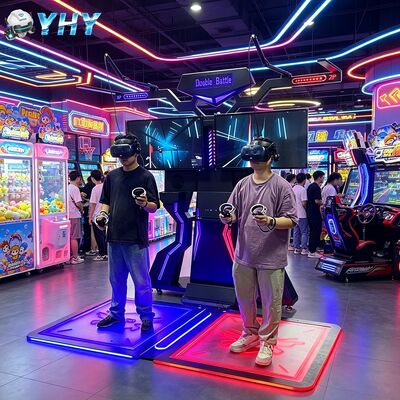 2 Παίκτες FPS VR Kat Walker Arcade Treadmill Machine 9D VR Simulator Πλατφόρμα Περπατήματος