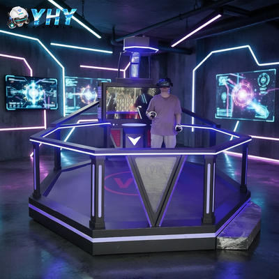 Εμπορικός Διαδραστικός Σταθμός Μάχης VR Γαλάζιο Φως Εντυπωσιακός Διαγωνισμός Διαδρομής Περισσόντων VR Arcade Machine VR Experience