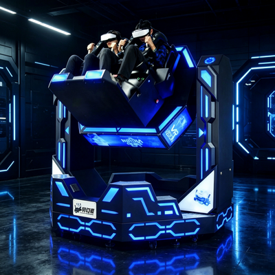 Commercial 2 Seats 1080 Motion Platform VR Roller Coaster Simulator with Immersive Sync Motion Wind Effect