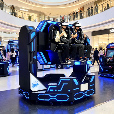 Immersive 9D VR 360 720 1080 Degree Flight Simulator Roller Coaster Ride Machine For FEC & Amusement Centers