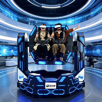 Υψηλό ROI Εμπορικό 1080 βαθμών VR Roller Coaster Simulator 2 θέσεις Μηχανή για εμπορικά κέντρα