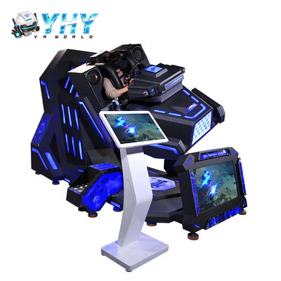 9D VR Simulator Εικονική Πραγματικότητα Παιχνίδι Αγώνων Πολλαπλών Παικτών Περιστρεφόμενο 360 Μοίρες Τρενάκι