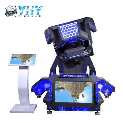 VR 360 Πτητικό Τρενάκι Ρόλερ Κόστερ Αγώνων Αυτοκινήτων Προσομοιωτής Λειτουργία Σκοποβολής με Τιμόνι