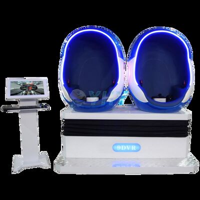 Commercial 9D VR Egg Cinema Chair with 2 Player VR Simulator Seat for Amusement Parks & Shopping Malls