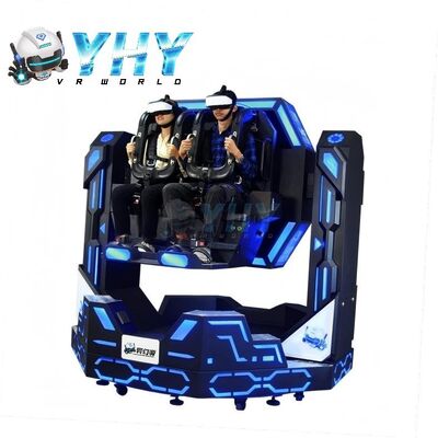 Τρενάκι του τρόμου 1080 μοιρών 9d Vr Simulator Περιστρεφόμενες διαδρομές 2 μηχανήματα παιχνιδιών καρέκλας Εικονική πραγματικότητα Εσωτερικό πάρκο παιχνιδιών