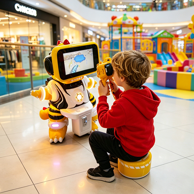 Μεγάλη δημοτικότητα VR Kids Dinosaur Arcade Game Machine Coin Operated VR Simulator με παιχνίδια για παιδιά