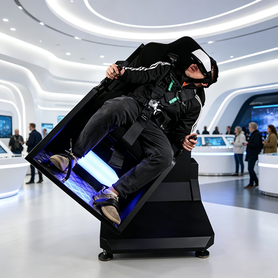 Δυναμική μονοθέσια 360 μοίρες τροχόσπιτο VR Arcade Motion Platform με Deepoon 4K Headset