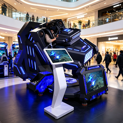 Εξοπλισμός Arcade Κίνησης VR Υψηλής Κίνησης 360 με Εξωτερική Οθόνη Ζωντανής Προβολής 32 ιντσών