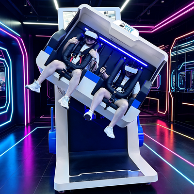 Διπλό Έσοδο 2 Παίκτες 360 μοίρες περιστροφή VR Roller Coaster Arcade Simulator
